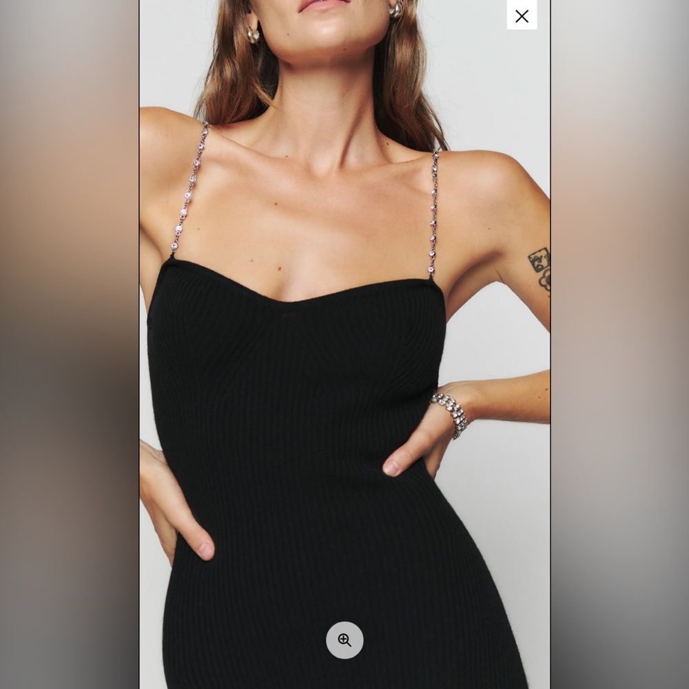 Reformation Kimmy Novelty cashmere dress